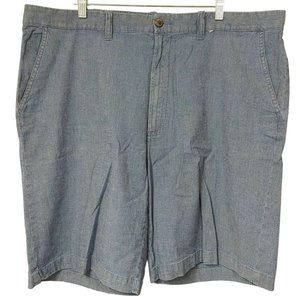 Men's Size 42 Chambray Shorts Sun River Clothing Co. Blue 10" Inseam